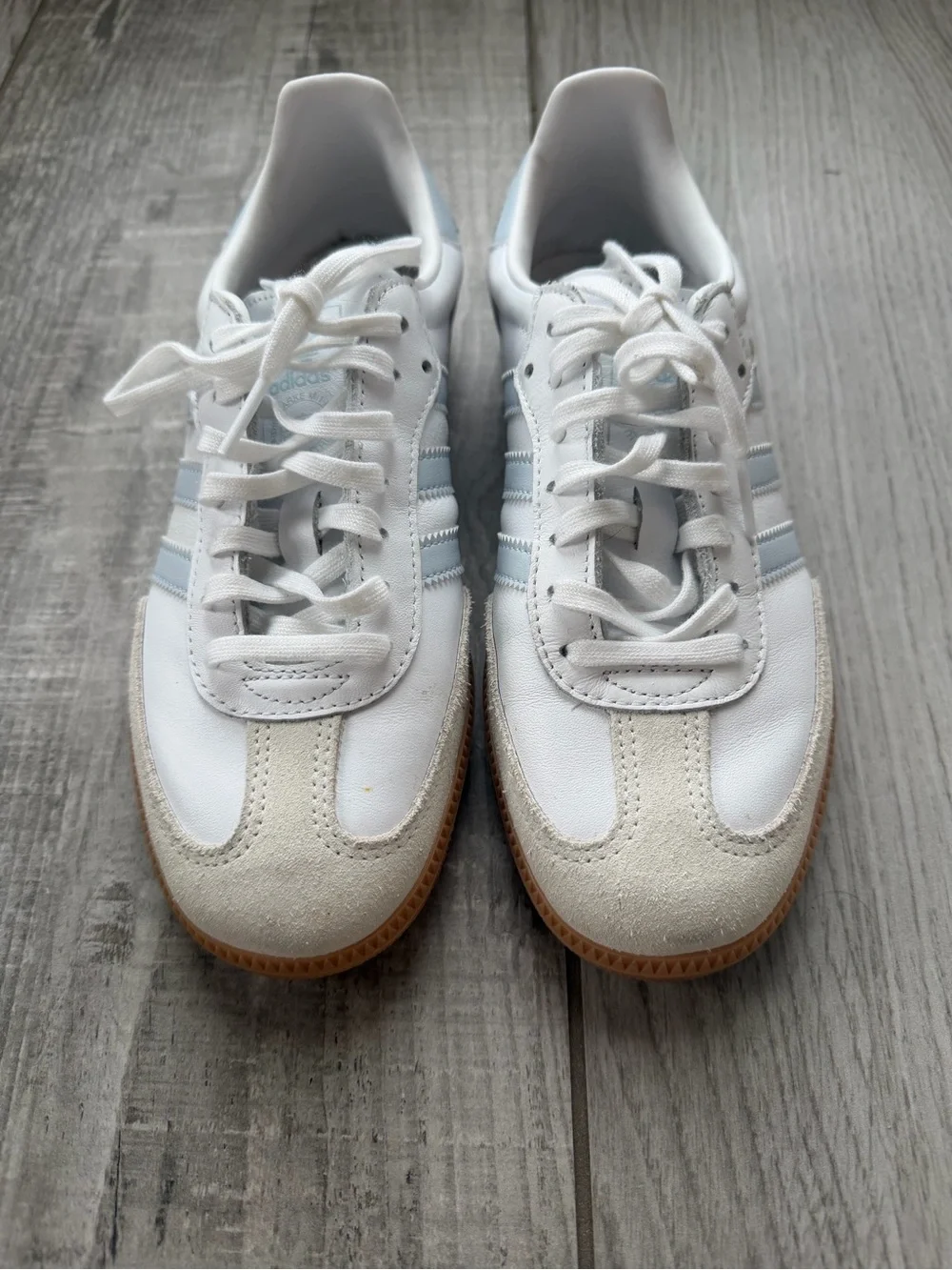 Adidas Samba OG White / Light Blue Sneakers